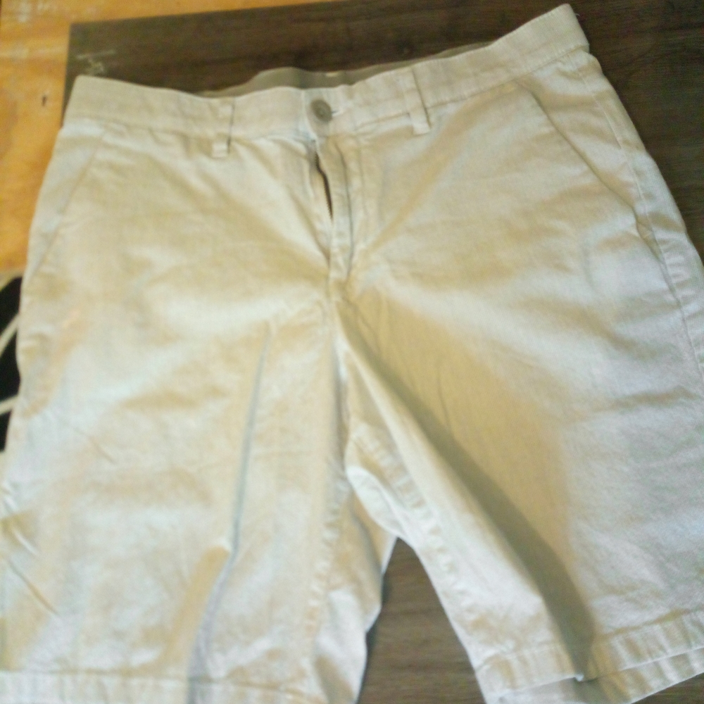 Calvin Klein Collection Men's Beige Flat Front Shorts